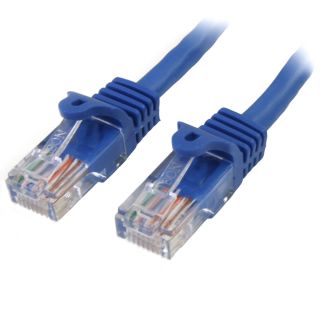 StarTech.com 2m Blue Cat5e Ethernet Patch Cable Snagless - 45PAT2MBL - Featuring Snagless RJ45 Connectors - Available from SABR - StarTech.com Reseller