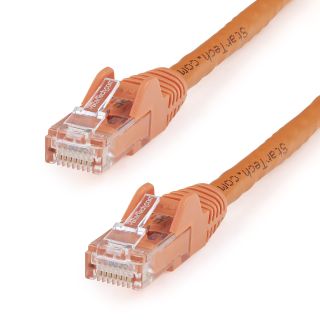 StarTech.com 7.5m Orange Cat6 Ethernet Patch Cable Snagless - N6PATC750CMOR - Featuring Snagless RJ45 Connectors - Available from SABR - StarTech.com Reseller