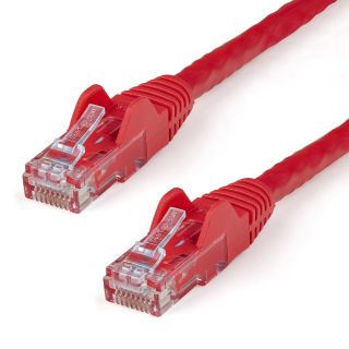 StarTech.com 1m Red Cat6 Ethernet Patch Cable Snagless - N6PATC1MRD - Featuring Snagless RJ45 Connectors - Available from SABR - StarTech.com Reseller