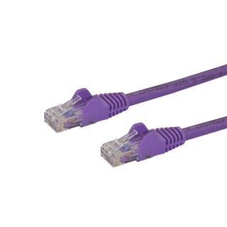 StarTech.com 10m Purple Cat5e Ethernet Patch Cable Snagless - 45PAT10MPL - Featuring Snagless RJ45 Connectors - Available from SABR - StarTech.com Reseller